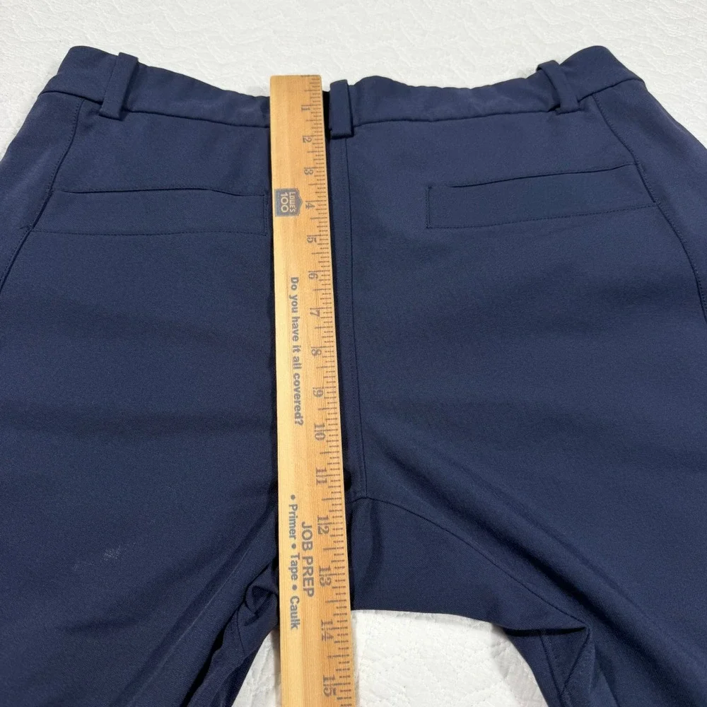 Lululemon Mens 33x29 Commission Pant Slim Tech Chino Trousers Navy Blue GUC